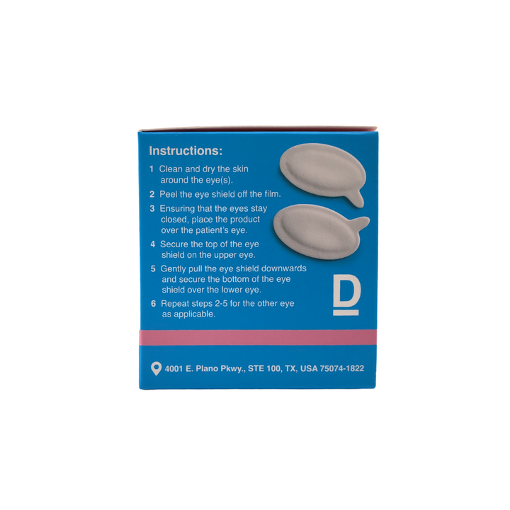 Delasco Derm Eye Shield - FDA Class 1 Eye Protection for Standard Procedures 100/Box