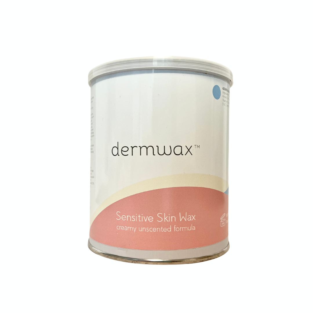 Dermwax Azure Blue Creamy Sensitive Skin Soft Wax, Tall 28oz