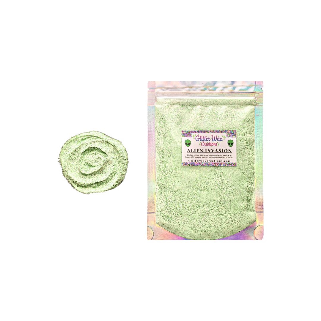 Glitter Wax Creations Alien Invasion 3oz - Glow in the Dark