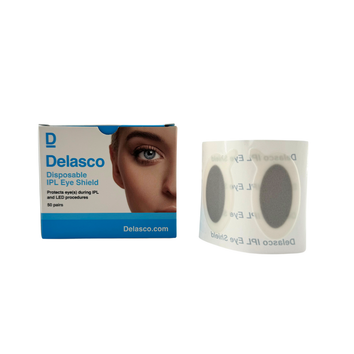 Delasco IPL Eye Shield - FDA Class 1 Eye Protection for IPL and LED Procedures 100/Box